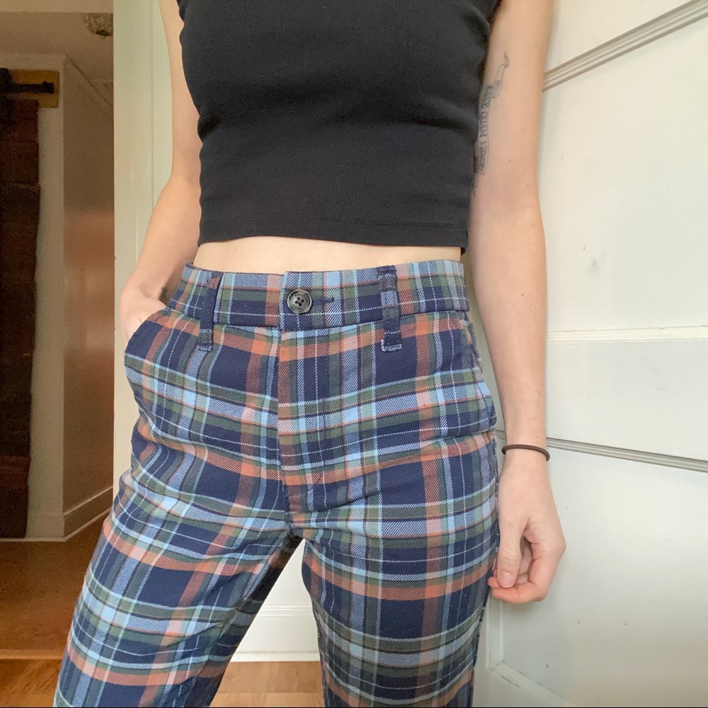 Plaid slacks